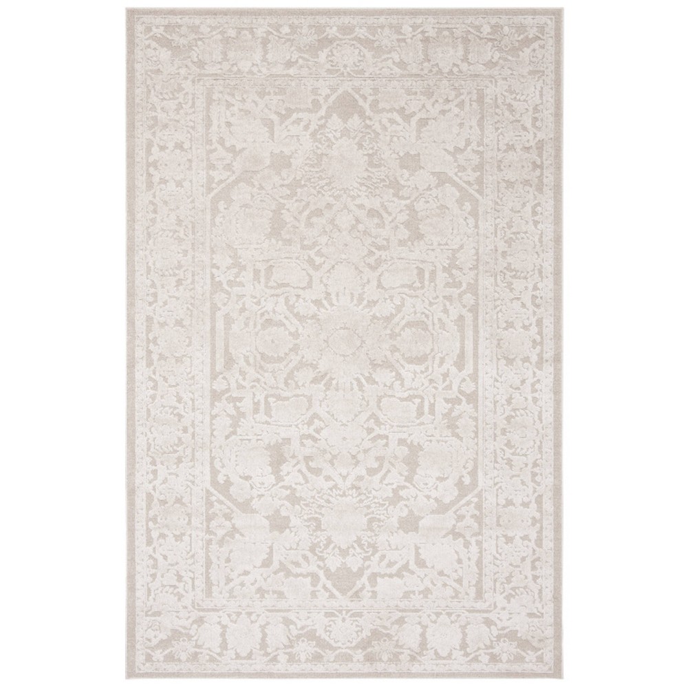 6'x9' Danika Floral Loomed Area Rug Cream/Ivory - Safavieh