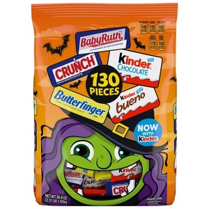 Butterfinger Assorted Kinder Chocolates  Halloween Variety Mix Candy - 36.1oz/130ct - 1 of 4