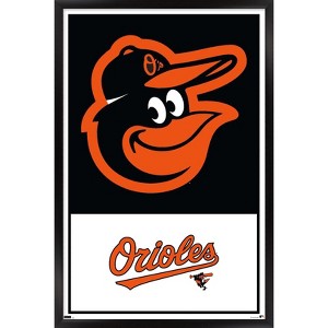 Trends International MLB Baltimore Orioles - Logo 22 Framed Wall Poster Prints - 1 of 4