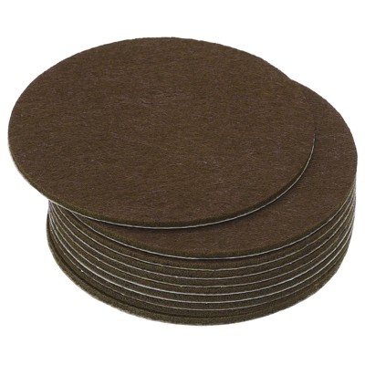 Unique Bargains Round Soft Adhesive Non-slip Anti-scratch Furniture Lamp Base Felt 10 Pcs