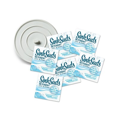 Lewis N. Clark SinkSuds 6pk Liquid Laundry Detergent Kit with Sink Stopper