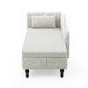 NicBex Velvet Buttons Tufted Nailhead Recliner Sofa with Multifunctional Storage,Upholstered Sleeper Chair for Living Room,Bedroom - 4 of 4