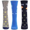 MeMoi Women's 3 Pair Pack Hanukkah Crew Socks - 2 of 3