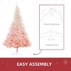 TopComfy Christmas Tree Stand Spruce Tree with Realistic Branches and Easy Assembly for Modern Holiday Decor, Pink, 43.3"*43.3"*70.8" - 4 of 4