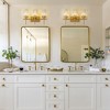 LLHZSY Modern Bathroom Vanity Wall Light Cylinder Bathroom Crystal Wall Sconces - Gold/Black-1/2/3/4/5 light - 4 of 4