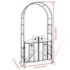 vidaXL Garden Arch with Decorative Doors, Heavy-Duty Construction, White 90.6"H x 14.6"W - 4 of 4