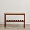 NicBex Storage Bench Solid Wood Shoe Rack with High Rebound Sponge Cushion for Bedroom and Entryway - 4 of 4