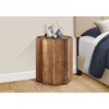 FONTOI Scalloped Side Table, Bedside Table with Hammered Texture, Nightstand for Living Room, Bedroom, No assembly Required, Copper, 20"*22"*20" - 2 of 4
