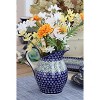 Blue Rose Polish Pottery 1160 Zaklady Pitcher - 4 of 4