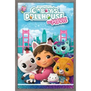 Trends International Gabby's Dollhouse: The Movie (2025) - Key Art Framed Wall Poster Prints - 1 of 4