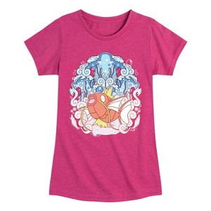 Girls' - Pokémon - Magikarp Aquatic Fitted Short Sleeve Graphic T-Shirt - 1 of 4
