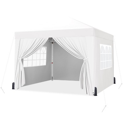 Yaheetech 12x12 FT Pop Up Canopy Tent with 4 Sidewalls and Roller Bag