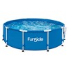 Funsicle 36 Inch SureStep 3 Stair Swimming Pool Ladder with 10' x 30" QuickSet Inflatable Ring Top Outdoor Above Ground Pool and Pump - 3 of 4