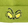 Grinch Face Green Embroidered Cuffed knitted Beanie for Christmas - 2 of 3