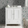 Alaterre Furniture 30 Inch Bathroom Vanity, White - 2 of 4