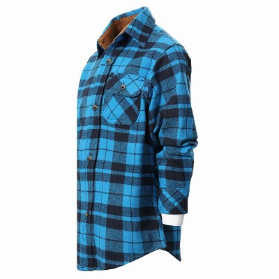 Gioberti Men's 100% Cotton Extremely Soft Corduroy Shirt Jacket with Flannel Lining