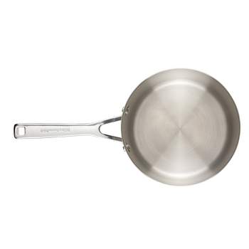KitchenAid 3qt 3-Ply Blasé Stainless Steel Induction Saucepan with Lid Silver