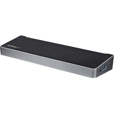 StarTech.com USB C Dock - Compatible with Windows / macOS - Supports Triple 4K Ultra HD Monitors - 60W Power Delivery