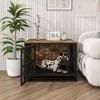 Heavy Duty Dog Crate, Metal Dog Crate With 0.4 Inch Steel Pipe, Detachable Bottom Tray, 32.67in Dog House - 3 of 4
