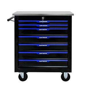 HANPURE 7 DRAWERS MULTIFUNCTIONAL TOOL CART WITH WHEELS-BLACK+BLUE - 1 of 4