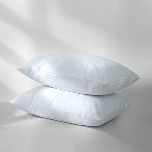 Waterproof Pillow Protectors with Zipper Noiseless TPU Backing Waterproof Zippered Pillowcases Encasement - Cotton Passion - 1 of 4