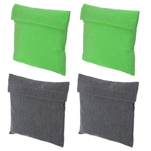 Unique Bargains Hook and Loop Fastener Flip Polyester Washable Portable Reusable Sandwich Bag - 1 of 4