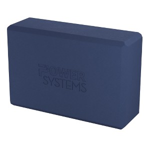 Power Systems Lightweight Yoga Block, 9" x 6" x 4" Exercise Block for Stretching & Pilates - 1 of 4