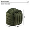 CAVINAS Chenille Knot Design Ottoman Bench, Makeup Stool Footstool, Fabric Ottoman Foot Rest, Stylish Seat for Living Room, Bedroom - 3 of 4