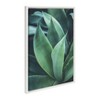 23" x 33" Sylvie Agave II Framed Canvas Wall Art by F2 Images White - Kate and Laurel - 2 of 4