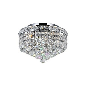 CWI Lighting Luminous 3 Light Flush Mount With Chrome Finish - 1 of 1