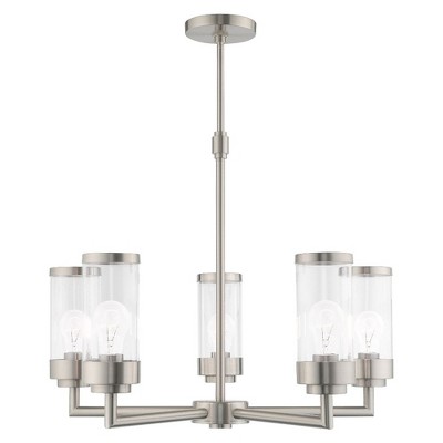 Hillcrest Brushed Nickel 5-Light Candle Style Chandelier