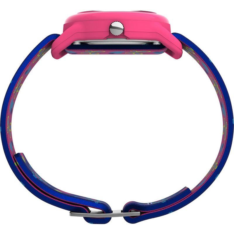 Kid's Timex Watch with Butterflies and Hearts Strap - Pink/Blue T89001XY, 2 of 4