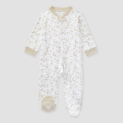 Image of Burt's Bees Baby® Baby Fresh Milk Sleep N' Play - Gray 0-3M