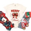 Simply Sage Market Women's Coquette Merry Mama Bow Short Sleeve Garment Dyed Tee - 3 of 4