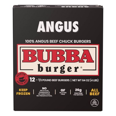 Bubba Burger Burgers, Beef Chuck, Big, 0.5 Pound 4 ea, Shop