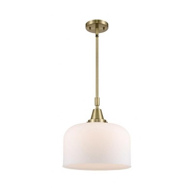Bell - 1 Light Stem Hung Mini Pendant In Industrial Style-14.13 Inches Tall and 12 Inches Wide