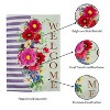 Evergreen Divided Floral Garden Burlap Flag 12.5 x 18 Inches Indoor Outdoor Decor - 3 of 4