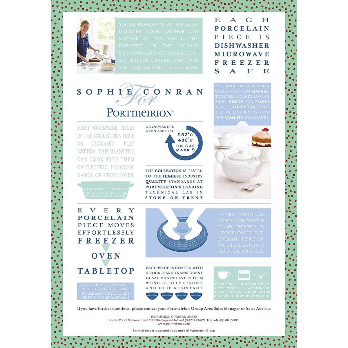 Portmeirion Sophie Conran, White 2 Pint Teapot – Fine Porcelain with Handle for Afternoon Tea, Dining & Entertaining – Dishwasher & Microwave Safe - thumbnail 8