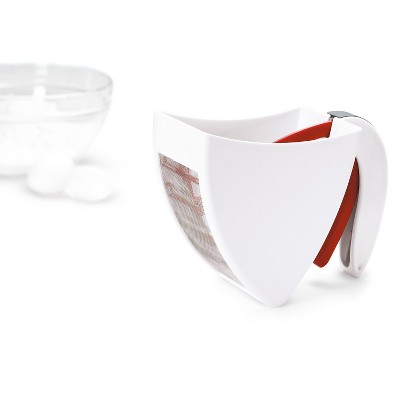White Plastic One-Handed Flour and Sugar Sifter
