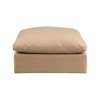 Meridian Furniture,Comfy Vegan Leather Modular Ottoman - 3 of 4