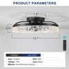 VYNXARIA Elegant Acrylic Ceiling Fan Light ¨C Modern Flush Mount Design for Home - 4 of 4