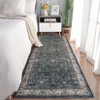 Washable Antique Distressed Area Rugs for Living Room, Modern Non Slip Vintage Print Accent Carpet Floor Mat for Bedroom Dining Office Farmhouse - 3 of 4