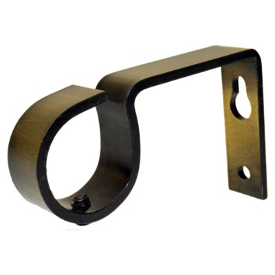 Set of 2 Drapery Rod Brackets Antique Brass - Versailles Home Fashions