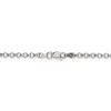 Black Bow Jewelry 3mm, Sterling Silver, Hollow Rolo Chain Necklace - 4 of 4