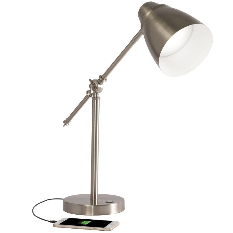 Wellness Series Harmonize Desk Lamp (Includes LED Light Bulb) Silver - OttLite, 1 of 9