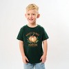 The Juniper Shop Harvest Market Pumpkins Local Organic Youth Short Sleeve Tee - L - Forest - 4 of 4