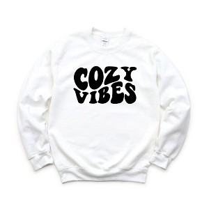 Simply Sage Market Women's Graphic Sweatshirt Cozy Vibes - 1 of 2