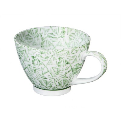 Evergreen Ceramic Cup 15oz Green Jasmine