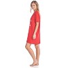 Casual Nights Women's Short Sleeve Printed Scoop Neck Sleep Tee - 3 of 4
