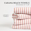Cabana Stripe 100% Cotton Pool and Beach Towels - Pack of 2 or 4 - Oversized, Absorbent, Quick-Dry Towels - Becky Cameron - 4 of 4